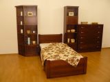 Walnut single bed